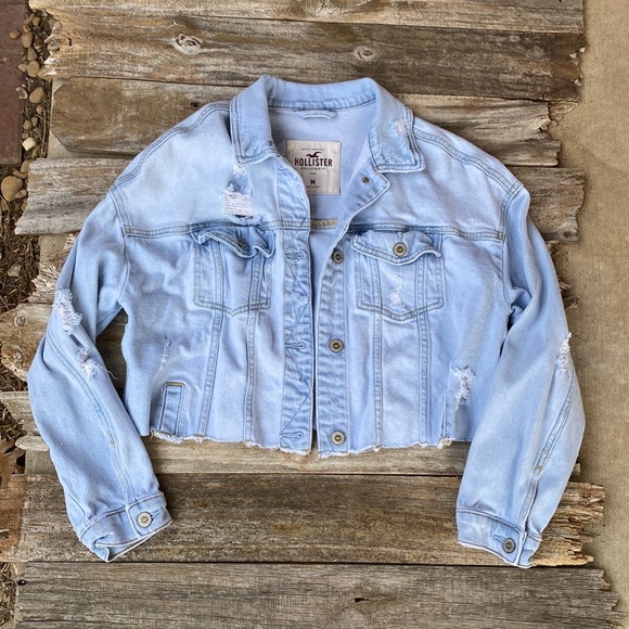 Hollister Women’s Cropped Denim Jacket - Picture 1 of 6